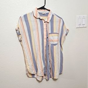 Button Up Petite Top